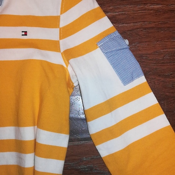 Tommy Hilfiger Girls White and Yellow Dress - Picture 2 of 4